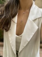 Colar gravatinha de Ametista